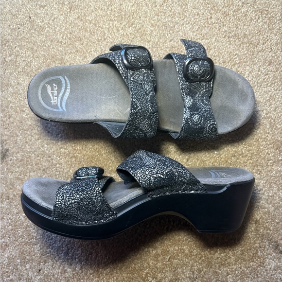 Dansko Women’s Leather Slip On Wedges Size 38 - Picture 1 of 6